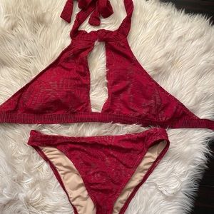 Maroon bikini